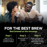 Cafe Capomo Focus - Nootropic  Blend  -Coffee Alternative, Maya Nut Herbal Coffee Substitute, Caffeine-free  - Medium Roast 11 oz - 25 Years of Premium Service.