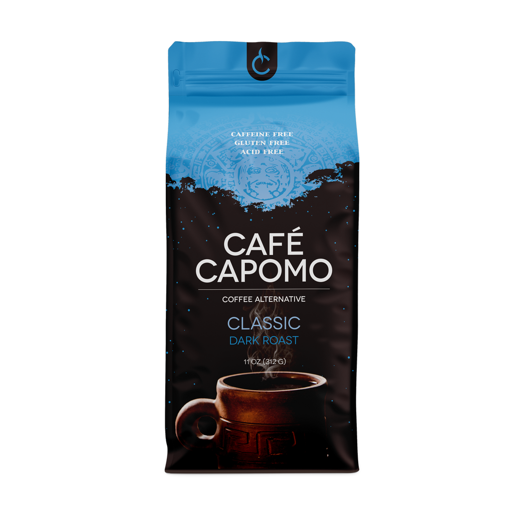 Classic Dark Roast Natural Coffee Substitute Cafe Capomo